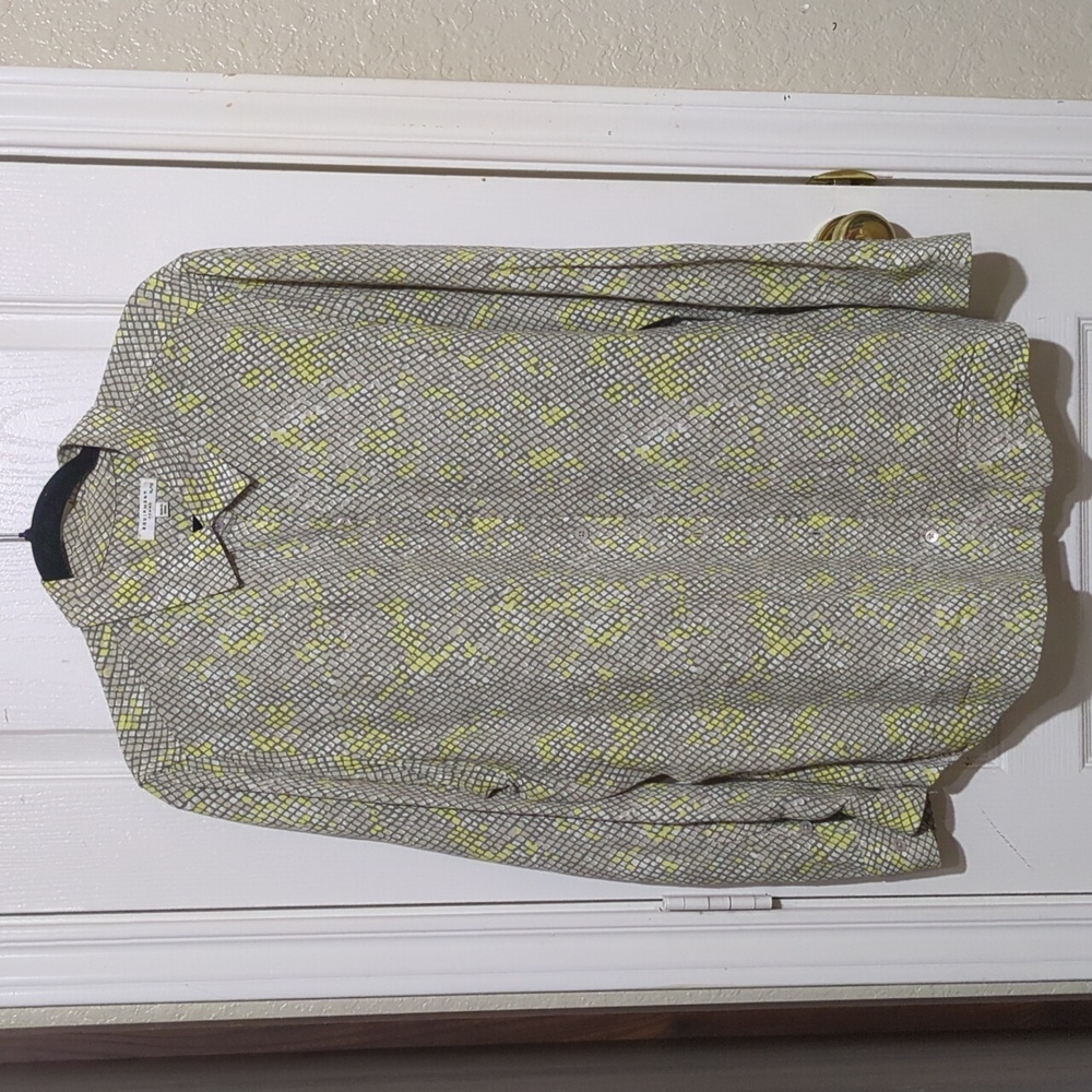 Equipment Snake Print Button Front